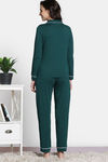 Zivame Winter Whispers Knit Cotton Pyjama Set - Ponderosa Pine — thumbnail 4